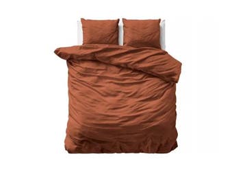 PRIMAVIERA DELUXE Uni Satijn Bruin - 200 x 200/220 + 2 x kus, Nieuw