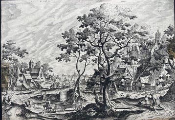 Hans Bol (1534-1593) - Paesaggio - Hieronymus Cock