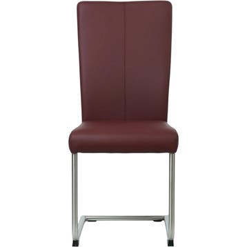 Leren eetkamerstoel Dry - Toledo Bordeaux (donkerrood) -, Huis en Inrichting, Stoelen, Nieuw, Leer, Ophalen of Verzenden, Modern