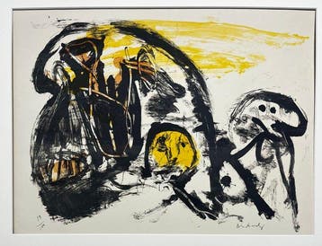 Pierre Alechinsky (1927) - Le Lion (Rivière 119)