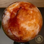 Red Fire Quartz Quality Sphere Bol - Hoogte: 6.91 cm -