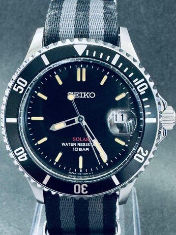 Seiko - Solar DIver - Zonder minimumprijs - V157-HAD0