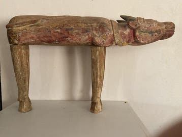 Nandi votief. Of belofte dier ceremoniele scuptuur. - Hout -