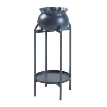 Plantenstandaard Altena 80,5x40x40 cm zwart [en.casa], Tuin en Terras, Bloempotten, Verzenden, Nieuw