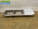 RVS Spoelblad Dubbele spoelbakken 210 x 70 cm Horeca, Ophalen of Verzenden, Nieuw zonder verpakking