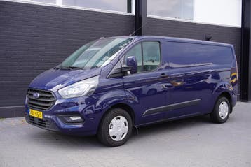 Ford Transit Custom 2.0 TDCI 130PK L2 EURO 6, Stof, Gebruikt, Blauw, Ford
