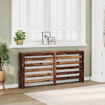 vidaXL Radiatorafdekking Oud hout 175 x 20 x 82 cm Bewerkt, Doe-het-zelf en Verbouw, Verzenden, Nieuw