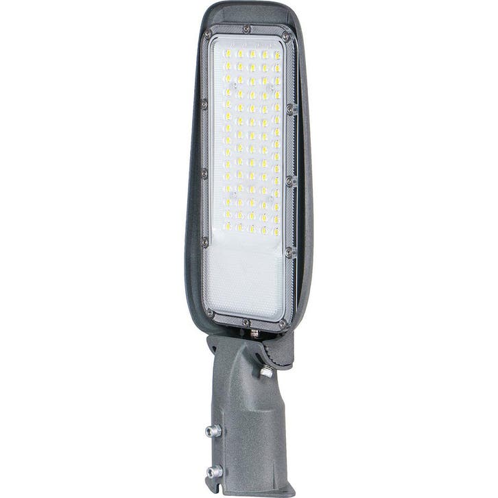 LED Straatlamp - Velvalux Lumeno - 50 Watt - Helder/Koud Wit, Tuin en Terras, Buitenverlichting, Overige typen, Nieuw, Led, IJzer