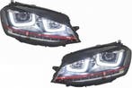 Koplampen Set U LED Dynamisch GTI Rood Geschikt Voor Golf..., Ophalen of Verzenden, Nieuw, Volkswagen
