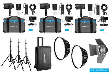 Nanlite Forza 60 II LED Triple Kit (3 lampstatieven, 2, Audio, Tv en Foto, Fotografie | Fotostudio en Toebehoren, Ophalen of Verzenden