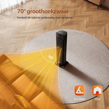 Elektrische Kachel - Keramische Ventilatorkachel - Heater -, Verzenden, Zo goed als nieuw