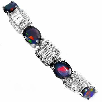 Zonder minimumprijs - Armband Witgoud verguld, 925 zilver -, Nieuw