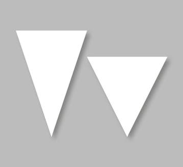 Premark thermoplastische markering, haaientand - Wit - Vlak, Verzenden