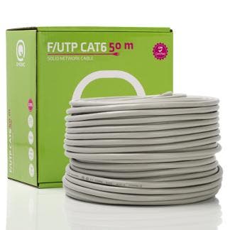 Netwerkkabel | Cat6 F/UTP | 50 meter | Q-Nomic, Computers en Software, Pc- en Netwerkkabels, Nieuw, Verzenden