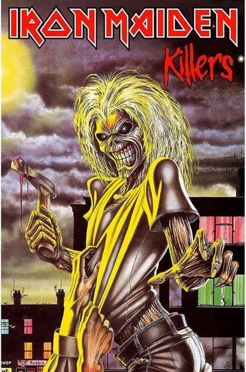 Iron Maiden - Killers - Textielposter officiële merchandise, Verzamelen, Ophalen of Verzenden, Nieuw, Poster, Artwork of Schilderij