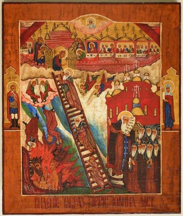 Icoon - Russische orthodoxe icoon The Ladder of Divine