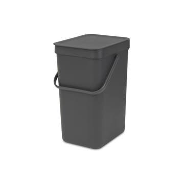 Brabantia afvalemmer Sort & Go 12 ltr - grijs, Verzenden, Nieuw