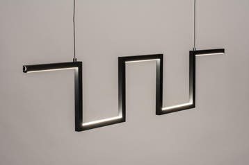 Rietveld Hanglampen - Zwart - Metaal, Verzenden, Nieuw