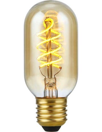 SPL LED buislamp E27 5W 300lm 2000K Goud Dimbaar T45x110, Ophalen of Verzenden, Nieuw