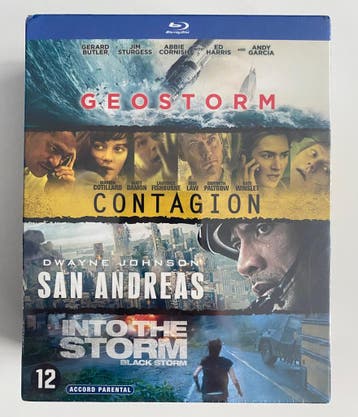 DISASTER BOX: GEOSTORM / CONTAGION / SAN ANDREAS / INTO THE, Cd's en Dvd's, Verzenden, Gebruikt