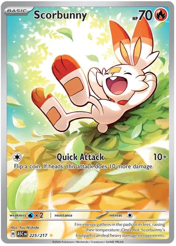 Scorbunny (ASC 225), Hobby en Vrije tijd, Verzamelkaartspellen | Pokémon, Nieuw, Ophalen of Verzenden