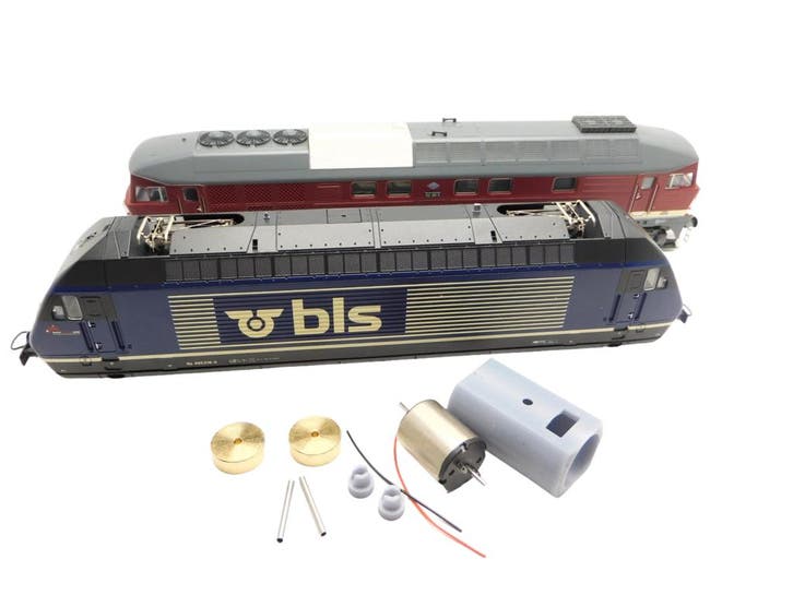 micromotor HR018C motor ombouwset voor Roco BR 101,, Hobby en Vrije tijd, Modeltreinen | H0, Gelijkstroom, Overige typen, Nieuw