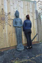 Beeld, XXL Buddha - 191 cm - gegoten steen/beton - 2026