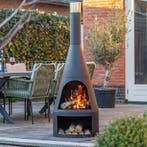 Tuinhaard Kingston XL - Ø 55 x 160 cm | met houtopslag, Verzenden, Nieuw