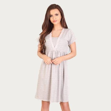Lupoline Zwangerschapsshirt / Voedingsshirt Light Grey, Verzenden, Nieuw