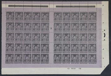 Frankrijk 1898 - Saliegroen, type I, 10 c. zwart op, Gestempeld