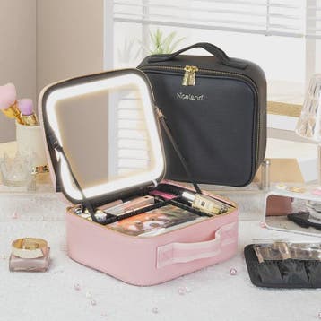 Draagbare Make-up Koffer met Verlichte Spiegel en Verstelbar, Verzenden, Nieuw