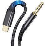 USB C Aux Kabel - Hi-Fi Hi-Res Audio - Nylon - Geschikt, Ophalen of Verzenden, Nieuw
