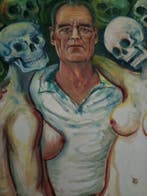 Corrado Simeoni (1938-2019) - Ritratto, Antiek en Kunst