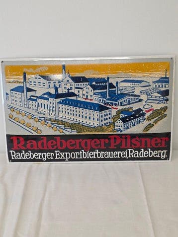 radeberger - Emaille bord - Emaille