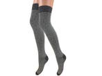Overknee kousen - Grafisch - Visnet - Grijs/Zwart, Kleding | Dames, Verzenden, Nieuw