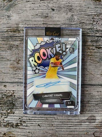 Wild Card Lamine Yamal 1/1 Gesigneerde kaart, Enige, Nieuw