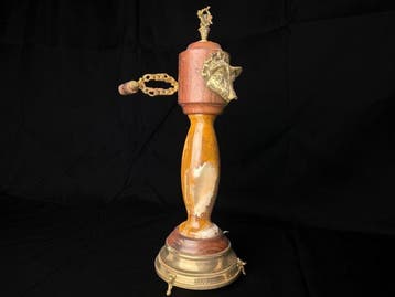 Rare & Insolite – Grand Moulin à Poivre Musical en Onyx -, Antiek en Kunst