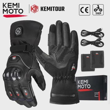 KEMIMOTO Elektrische Motorhandschoenen - Waterdicht, Verwarm, Verzenden, Nieuw met kaartje