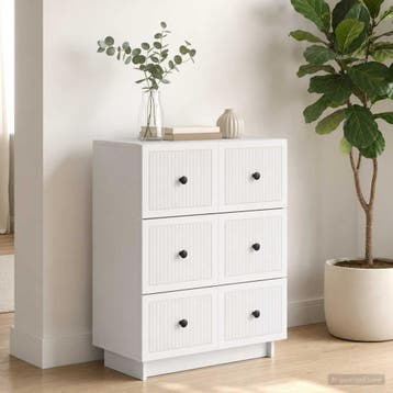 vidaXL Ladenkast Wit 66 x 34,5 x 90 cm Bewerkt hout, Verzenden, Nieuw