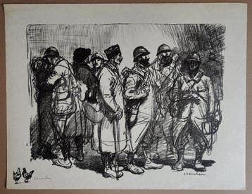 Théophile-Alexandre Steinlen (1859-1923) - LHeure Tendre, Antiek en Kunst