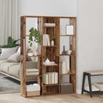 vidaXL Kamerscherm/boekenkast 100x24x140 cm bewerkt hout oud, Verzenden, Nieuw