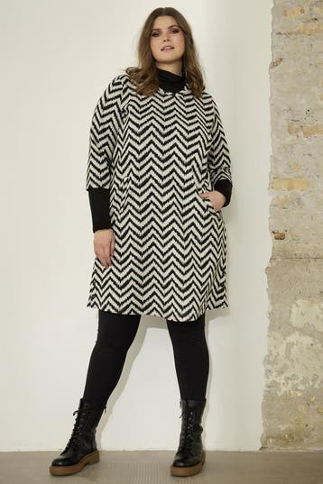 Zhenzi jurk zigzag Maat:, Verzenden, Nieuw, Overige kleuren