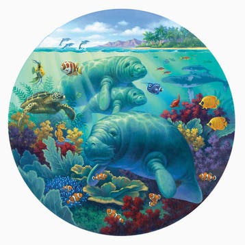 SunsOut puzzel XXL stukjes - Manate van €16,99 voor €8,50, Hobby en Vrije tijd, Ophalen of Verzenden, Nieuw