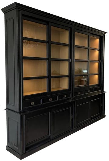 Buffetkast zwart - goud Utrecht XxL 320 x 260cm, Ophalen of Verzenden, Nieuw