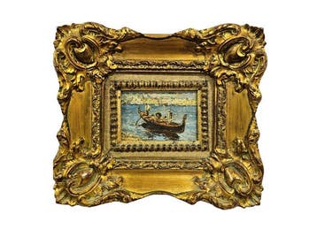 José Navarro Llorens (1867-1923) - Góndola en Venecia