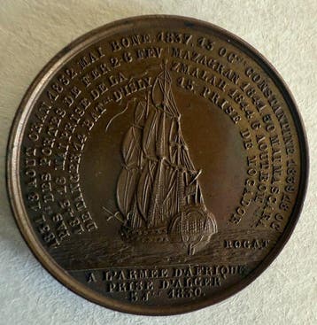 Frankrijk. Louis Philippe I. Medal Prise dAlger en 1830 et
