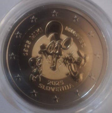 Slovenië. 2 Euro 2025 Miki Muster Proof (Zonder