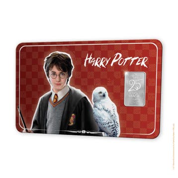 25 jaar Harry Potter ‘Harry Potter’ 1 gram zilverbaar in, Verzenden