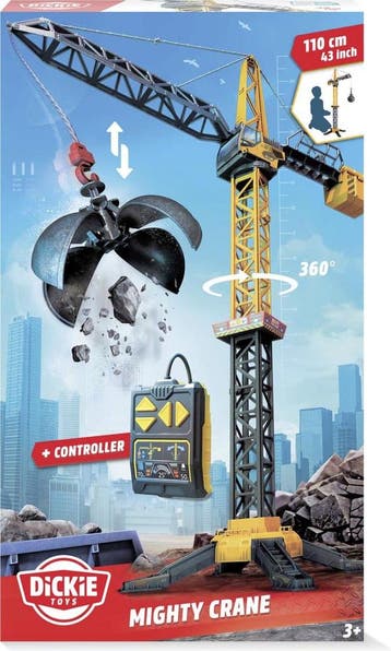 Simba Mighty Crane Hijskraan 110cm - Vanaf 3 jaar, Ophalen of Verzenden, Zo goed als nieuw