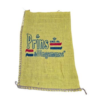 Jute zak met opdruk 43x27 cm, gebruikt, Ophalen of Verzenden